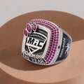 Personalized Signet Championship Ring with Pave Stones, Customized Engraved Fantasy Sports Award Team Rings, Trophy Statement Ring, Gift for Him